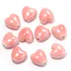 Corazón de Cerámica de Colores Cuentas Sueltas para Pulsera DIY Tejido Collar Pendiente Accesorios Llavero de Teléfono Colgante Cuentas Espaciadoras