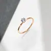 Anillo de Acero de Titanio con Diseño Simple Dongdaemun Coreano, No se Desvanece, para Mujer, Anillo de Dedo de Lujo Ligero a la Moda, Joyería para Mano Mismo Estilo del Pequeño Libro Rojo