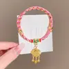 Pulsera de Cuerda Colorida del Festival del Bote del Dragón, Pulsera de Hilo de Cinco Colores Zongzi Tejida a Mano, Accesorio de Cuerda Tejido a Mano Estilo Tradicional Chino