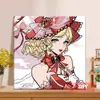 Sirena Cayendo en Blanco Año Chu Rambo diy Pintura al Óleo Digital Pintado a Mano Pintura al Óleo de Color Lujo Ligero Pintura Colgante Decorativa