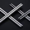 Palillos de Acero Inoxidable 304, Alambre Hueco Antiescaldado y Antideslizante, Palillos para Niños, Fabricante de Acero Inoxidable al por Mayor Palillos de 6 Anillos