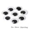 Materiales para Manualidades DIY Infantiles Accesorios de Ojos de Animal Ojos de Juguete con Adhesivo Trasero Ojos Móviles Ojos Negros y Blancos para Muñecas