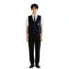 Conjunto de Uniforme Escolar Coreano Estilo Academia Unisex Chaleco de Punto Uniforme Uniforme de Clase Atuendo para Foto de Graduación Performance