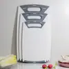Plástico PP Espessado Tábua de Corte Tábua de Picar Conjunto de Três Peças Cozinha Doméstica Antiderrapante Classificação de Frutas e Vegetais Conjunto de Tábuas de Corte Atacado