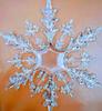 Decoraciones para árbol de Navidad copo de nieve acrílico copo de nieve para fotografía accesorios copo de nieve boda centro comercial diseño de tienda colgante de copo de nieve