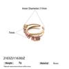 Anillo Delgado de Cadena de Circonita, Simple y Elegante Moda Coreana Versátil Moderno Personalidad Joyería Anillo Cubo Pequeño