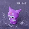 Novo Carro de Corrida Sanrio Desenho Animado Figura Fofa Boneca DIY Decoração de Casa de Bonecas Mini Modelo Popular Ornamento