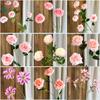 26 Años de Materiales de Flores Rosadas, Diseño de Rendimiento Comercial, Flores Falsas para Sesión de Fotos de Boda Romántica, Flores de Seda para Decoración Suave