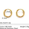 Brincos Europeus e Americanos de Aço Titânio Ouro 18K Luxo Acessível Moda Simples Brincos de Alto Padrão Joias de Aço Inoxidável Não Desbotam Atacado