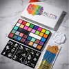 Set de Pintura Corporal de 36 Colores DIY Set de Colores para Rostro Manchas Halloween Navidad Color para Rostro
