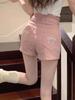 Shorts de mezclilla 2024 Nuevo Cintura alta Pantalones cortos sexys Estilo coreano Diseño de uso Pantalones bordados de chica sexy Verano para mujer
