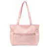 Bolsa Tote de Lona com Pedrarias de Estrela Estilo Coreano Nova Primavera Grande Capacidade Ombro Único Portátil Tendência para o Trabalho Casual