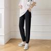 Ropa Exterior de Primavera y Verano para Mujeres Embarazadas Pantalones Delgados Pantalones de Seda Helada Pantalones Casuales Capris Holgados de Talla Grande Leggings Ropa de Verano para Mujeres Embarazadas
