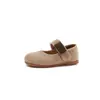 Sapatos de couro trançado vazado estilo coreano para meninas 2026 primavera-verão novos sapatos princesa de sola macia respiráveis sapatos casuais versáteis para crianças