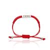 Pulsera Grabada de Acero Inoxidable con Cierre de Posicionamiento, Pulsera Trenzada de Hilo Rojo con Cierre de Posicionamiento, Pulsera Grabada