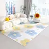 Alfombra Pequeña Fresca Simple Completa Tienda Sala de Estar Manta Manta Mesa de Café Hogar de Alta Calidad No Lavable Área Grande Manta Mesita de Noche Esterilla