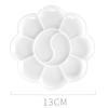 Flor de ameixa paleta plástico 13cm paleta Crianças pintura diy paleta aquarela tinta paleta atacado