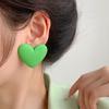 Pendientes de plata 925 con pasador, color caramelo mate, geométricos en forma de C, dulces, moda, color brillante, para mujer, Novedad 2022