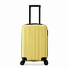 Nova Mala de Viagem Simples de Cor Sólida para Homens e Mulheres 20 polegadas Mala de Rodinhas de Grande Capacidade com Trava de Combinação e Rodas Spinner Silenciosas