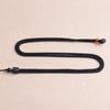 Cuerda colgante de ébano simple de 3 mm, tejida a mano, para hombre y mujer, con estilo retro, para suéter.