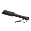Sm Palmeta de Cuero con Patrón de Diamantes para Azotes Manuales Herramienta de Palmeta Sp para Adultos Látigo de Azotes Entrenamiento Castigo Accesorios de Broma