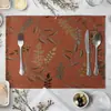 Hojas Geométricas Estilo Europeo Mantel para Mesa de Comedor Impreso Simple Mantel Occidental para Comedor Mantel para Tazón del Hogar