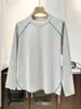 Camiseta suelta casual de manga larga estilo americano para hombre, delgada y fresca para primavera y otoño, adecuada para ciclismo al aire libre, prenda exterior de moda y versátil