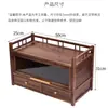 Juego de té de madera maciza de nogal negro norteamericano, soporte para tazas de té, estante de almacenamiento para tetera de arcilla púrpura, exhibición de mesa, estante de exhibición antiguo, estante de almacenamiento