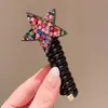 Elástico de Borracha para Cabelo Linha Telefônica de Menina Corda de Cabelo Desenho Animado Anel de Cabelo Infantil Corda de Cabeça com Laço Colorida Acessório de Cabeça Sem Cabelo para Menininha