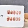 Otoño e Invierno Nuevo Manicure Navideño Uñas Portátiles Esmalte de Uñas Producto Terminado Fabricante Mayorista Corto Ciervo Estéreo Pegatinas para Uñas de Estudiante