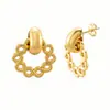 Collar Versátil de Lujo Ligero con un Toque de Alta Gama, Collar y Pendientes Trendy con Colgante Tallado de Acero de Titanio de Venta Caliente al por Mayor