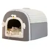 Oferta Especial Cão Feliz Tapete Cama para Pet Espesso Aquecido Casa Fechada para Gato Casa para Cachorro Calor de Inverno Cama para Gato Atacado