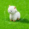 Micro-paisagem Chapéu Fofo Ovelhinha Boneca Cenário de Fazenda de Jardim Enfeites DIY Acessórios Pendurados Pequenos Enfeites