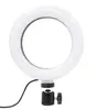 Luz para Transmissão ao Vivo de Beleza de Mesa, Iluminação Interna Led Luz de Preenchimento para Transmissão ao Vivo, Luzes de Fotografia de 6-14 polegadas para Filmagem de Chão, Atacado