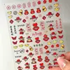 Adesivos de Unha com Relevo do Deus da Fortuna do Ano Novo de 2026 Parabéns por Ficar Rico DIY Guka Adesivos para Unha da Câmera do Celular