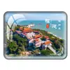 Ímã de Geladeira Fujian Ímã de Vidro Cristalino Torres Gêmeas da Universidade de Xiamen Coleção Gulangyu Tulou Souvenirs de Viagem