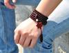 Pulseira de nós franceses com contas de jacarandá por atacado 216 pulseiras moda masculina e feminina pulseira de casal 6mm