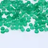 Suministro de Fábrica Ágata Verde Liso Redondo de Fondo Plano Piedra Natural 5mm Redondo de Fondo Plano Superficie Curva Incrustaciones Joyería Piedra Suelta