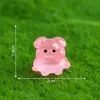 Paisaje en miniatura, figura linda de pug brillante, adorable decoración de jardín, accesorios de paisajismo DIY, adornos pequeños para ventas transfronterizas