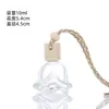 Botella Vacía para Ambientador de Coche, Botella Colgante de Gama Alta con Tapa de Rosca y Tapa de Madera, Decoración Colgante para Coche, Botella de Perfume DIY