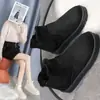 2026 Nuevas Botas Cortas Cálidas de Invierno Moda Gruesas y Forradas de Felpa, Fáciles de Poner, Zapatos de Algodón, Botas de Nieve para Mujer, Exportación
