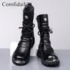 Botas altas largas de otoño e invierno para hombre, botas de montar de moda, botas de caballero retro, botas altas para hombre, botas Martin, estilo británico, mezclilla