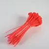 Cinchos de plástico de colores autoblocantes para cables, correas de nylon rojas, naranjas, amarillas, verdes, azules, moradas, marrones, grises