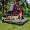 Colchón inflable del fabricante PVC colchón de aire exterior plegable individual/doble engrosado con flocado colchón inflable para el hogar