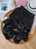 Calça pantalona de cetim branca para mulheres, fina de verão, cintura alta, emagrecedora, de seda gelada, fresca, proteção solar, casual, reta