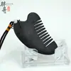 Placa Gua Sha de Pedra Preta Atacado, Pente de Jade, Ferramenta Gua Sha de Massagem para Rosto, Olhos e Uso no Corpo Inteiro
