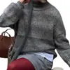 Suéter de Punto Holgado y Adelgazante con Degradado de Color, Nuevo para Otoño e Invierno, para Mujer, Jersey de Manga Larga, Prendas de Punto Holgadas Versátiles