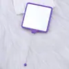 Nuevo Espejo de Maquillaje Cuadrado Portátil DIY Espejo con Abalorios de una Cara Espejo Portátil para la Apariencia de las Niñas