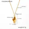 Europeu e americano ins estilo concha embutido imitação pérola clavícula colar feminino de aço titânio 18k banhado a ouro real nicho jóia coringa atacado