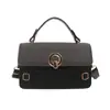 Comercio Exterior Estilo Coreano Hebilla Moda Tendencia Bolso Pequeño Cuadrado 2026 Nuevo Bloqueo de Color Solapa Estilo Callejero Bolso de Hombro Único para Mujer